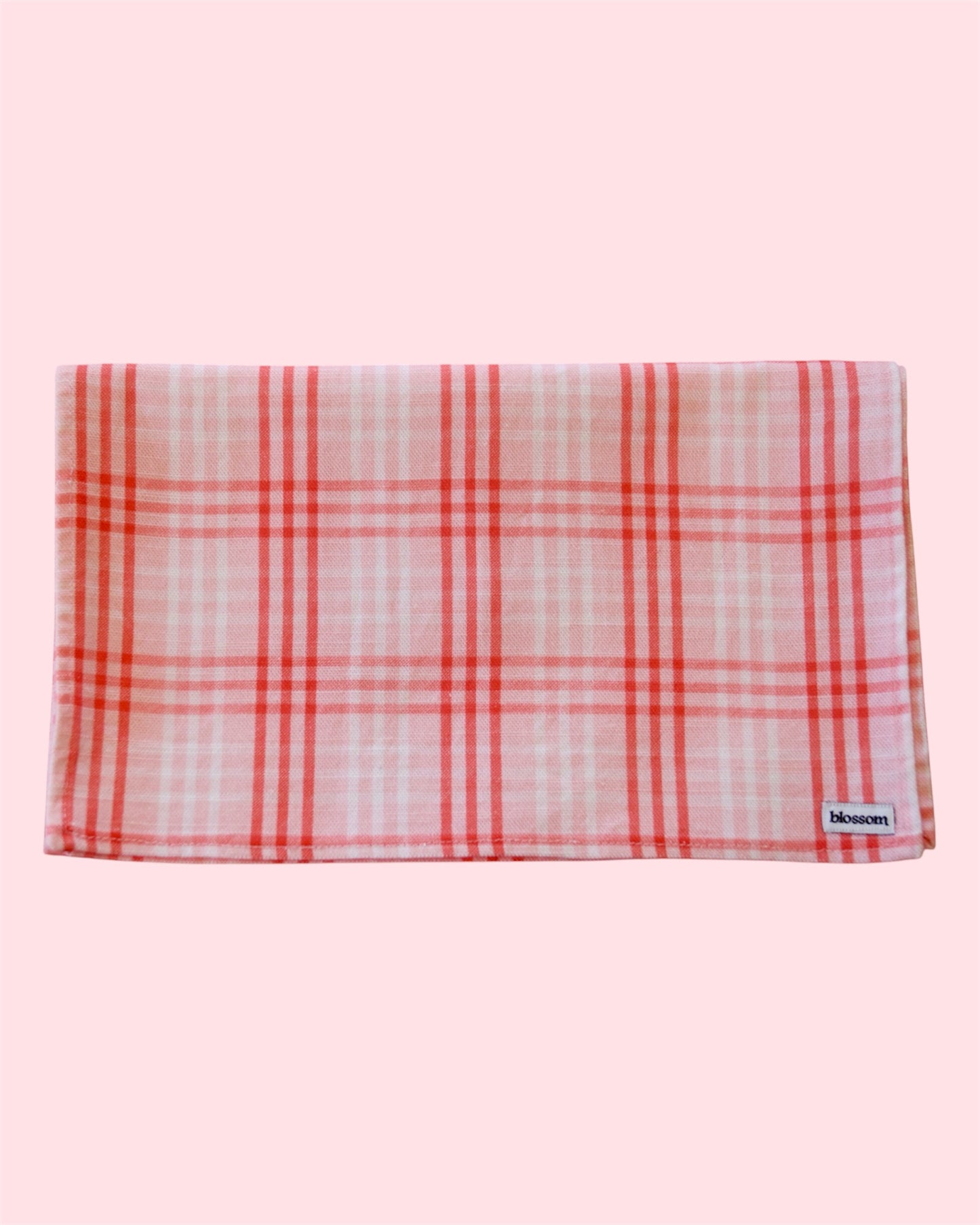 Rosy Plaid Table Runner