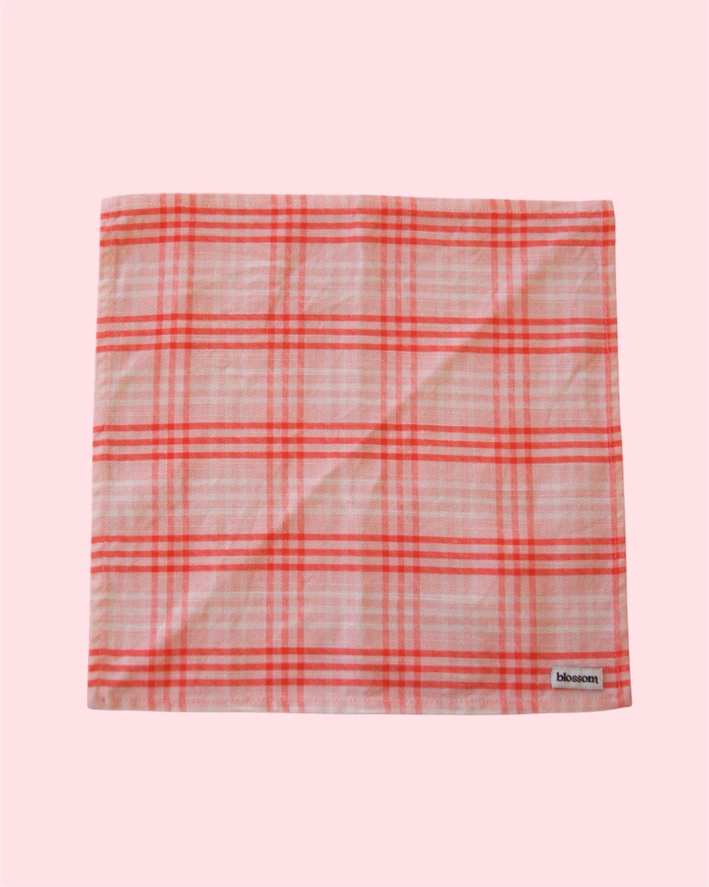 Rosy Plaid Napkin