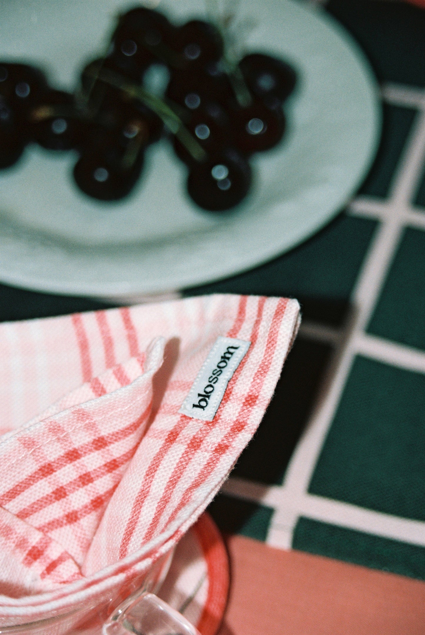 Rosy Plaid Napkin
