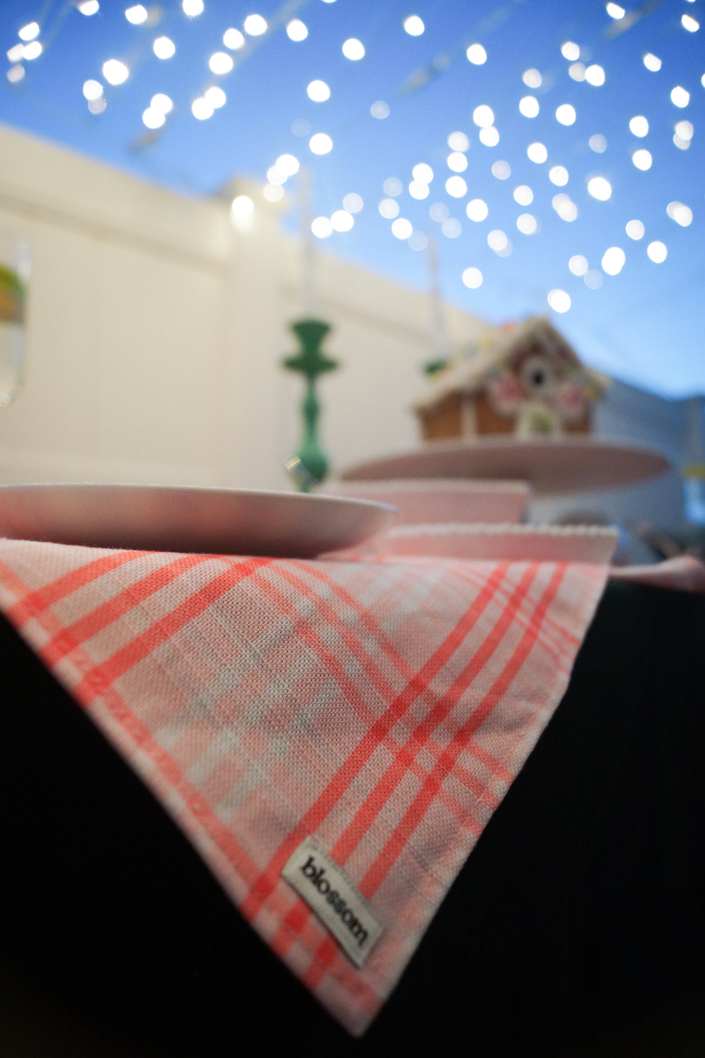 Rosy Plaid Table Runner